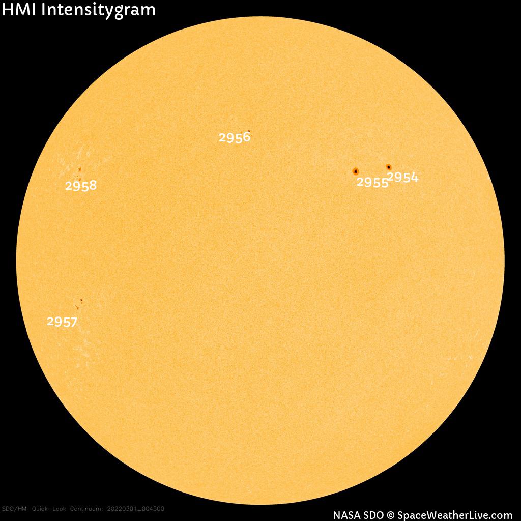 Sunspot regions