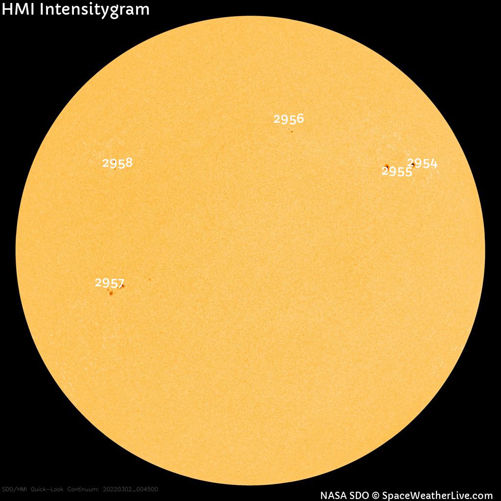 Sunspot regions