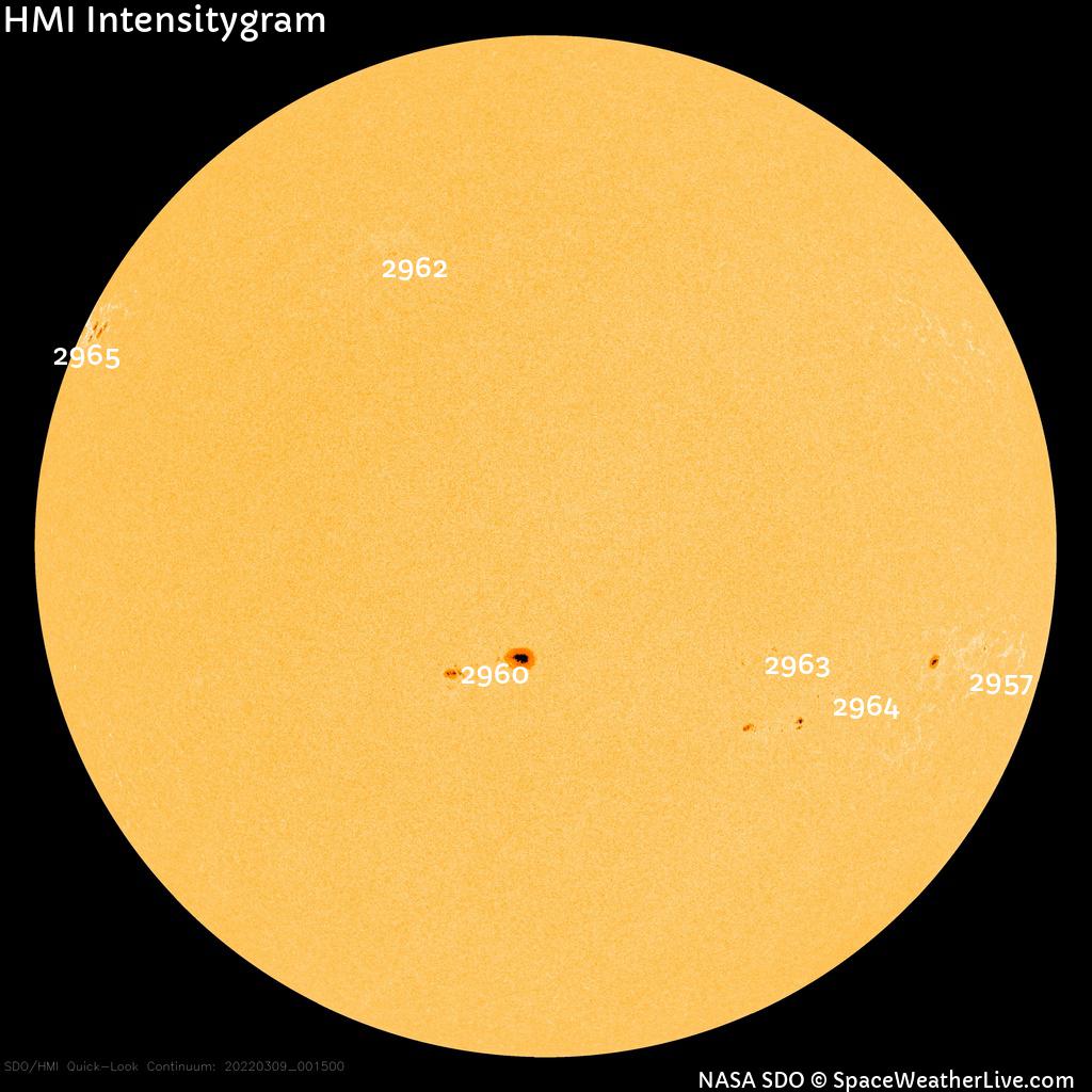 Sunspot regions