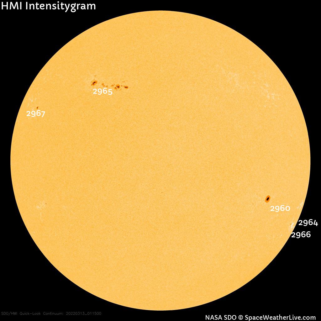 Sunspot regions