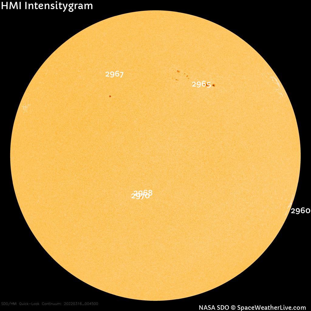 Sunspot regions