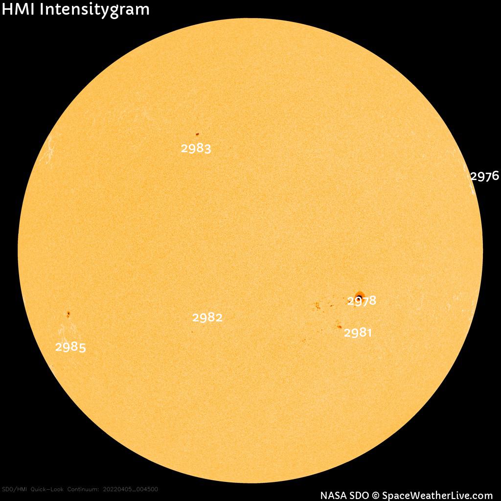 Sunspot regions