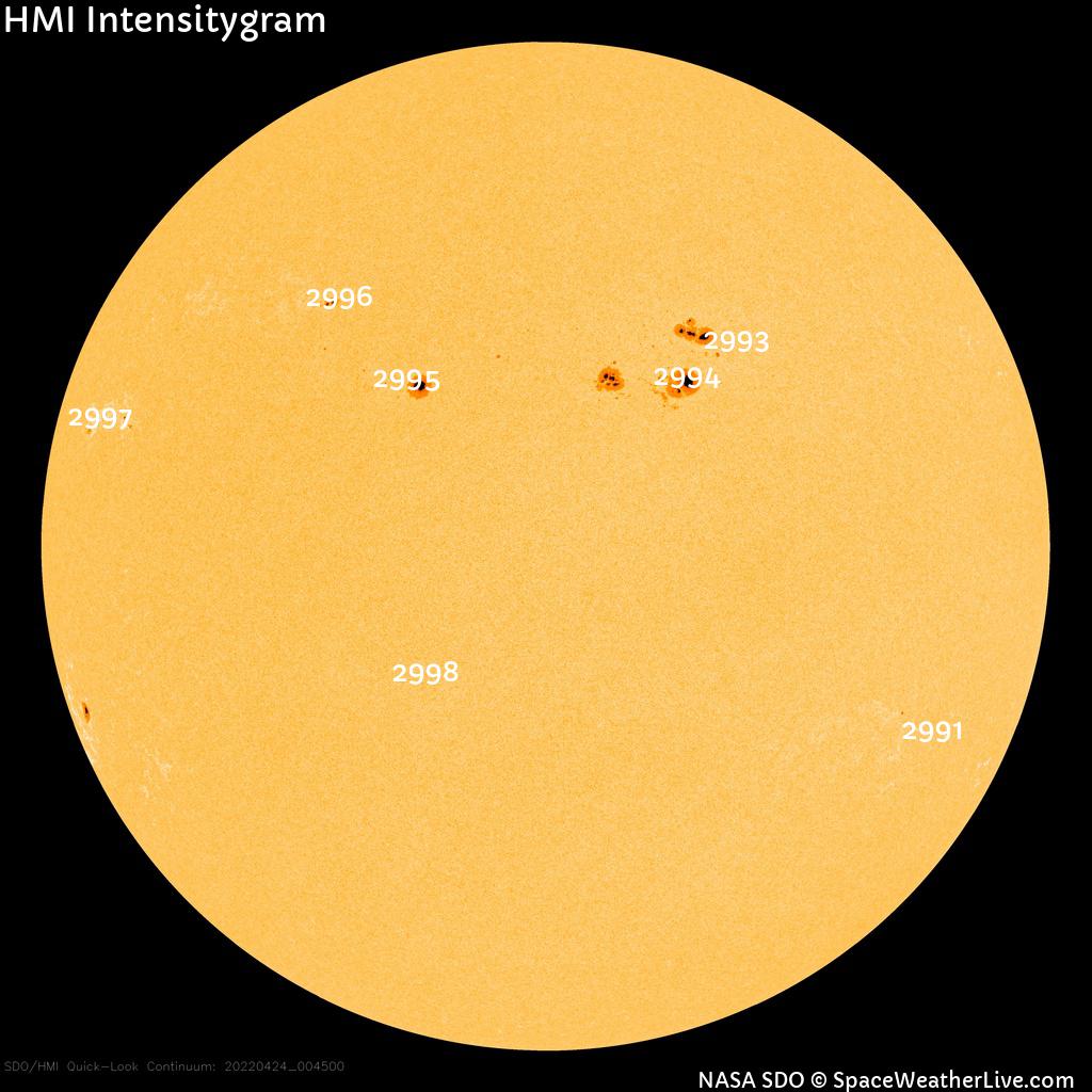 Sunspot regions