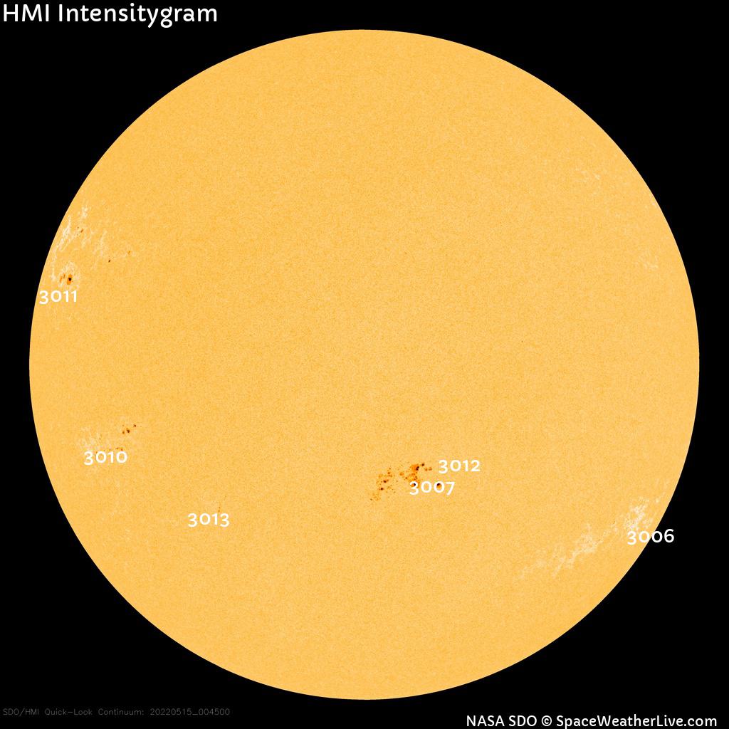 Sunspot regions