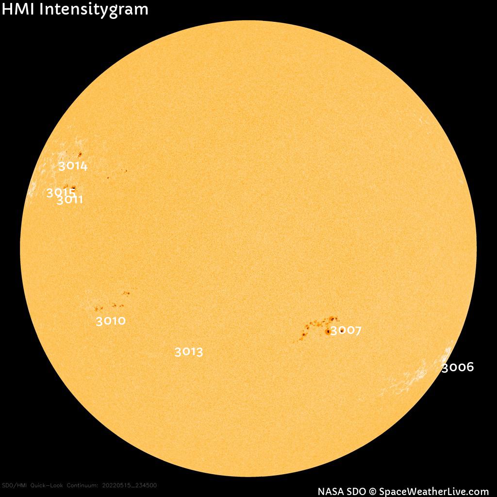 Sunspot regions