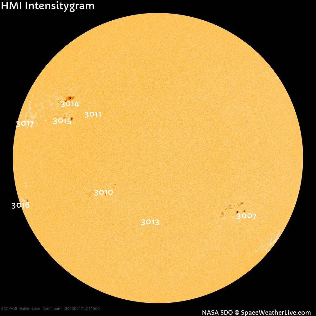 Sunspot regions