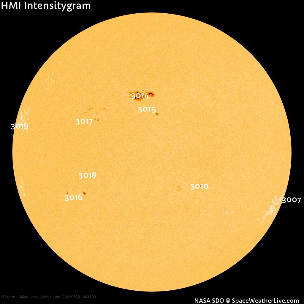 Sunspot regions