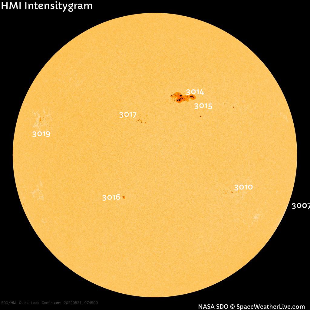 Sunspot regions