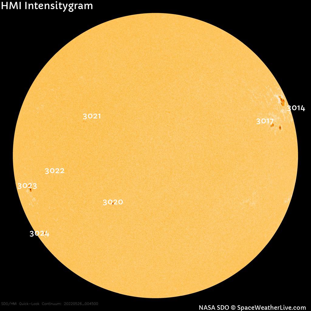 Sunspot regions