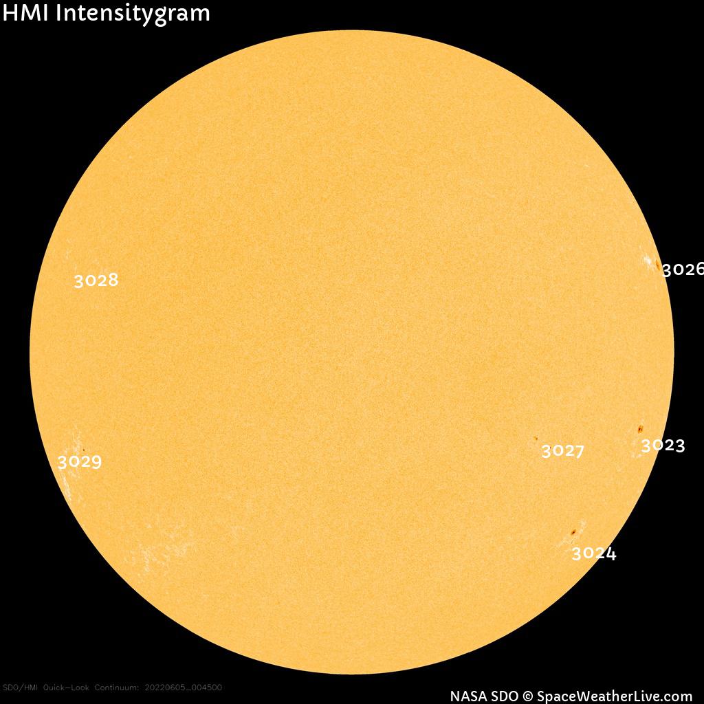 Sunspot regions