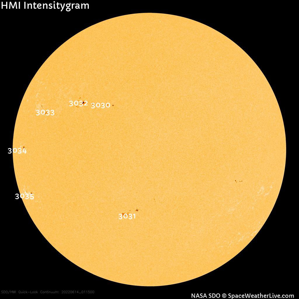 Sunspot regions