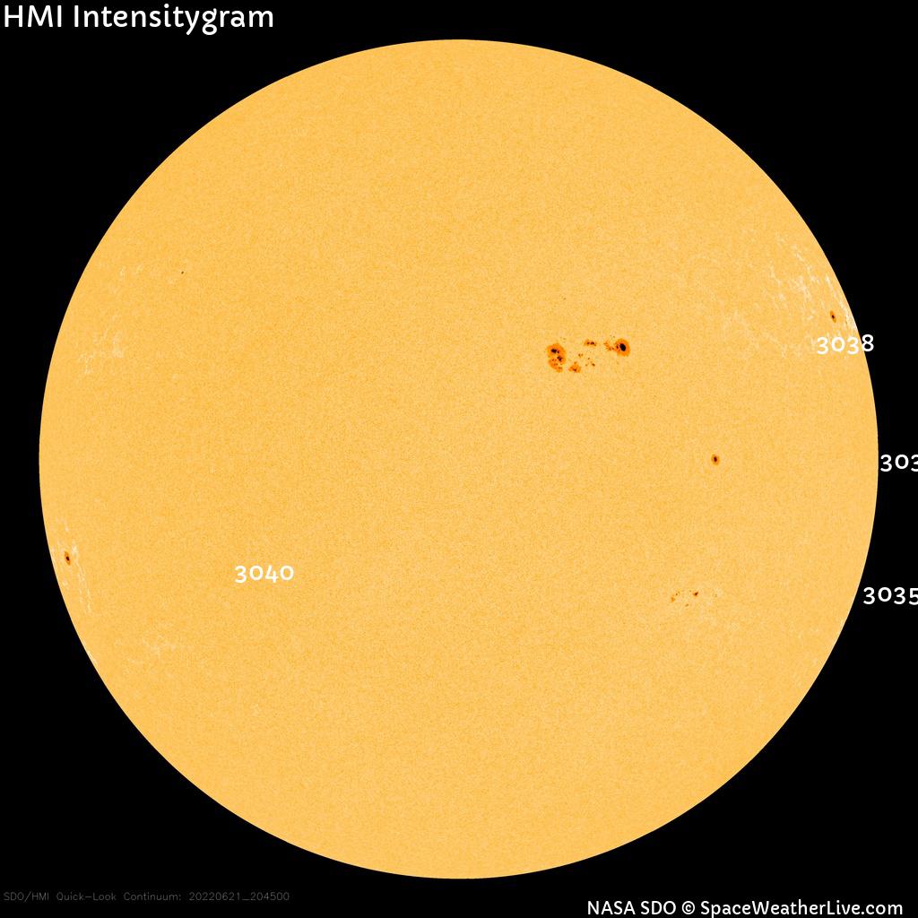 Sunspot regions