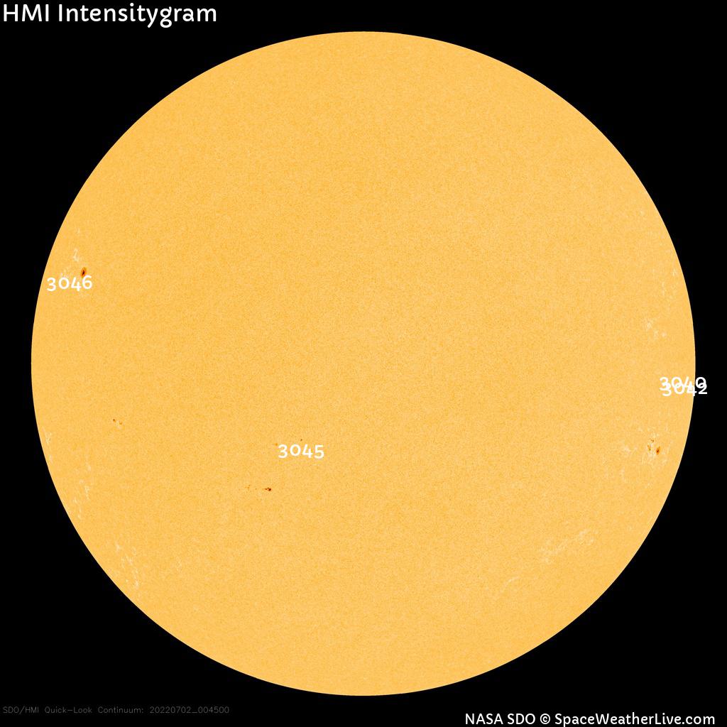 Sunspot regions