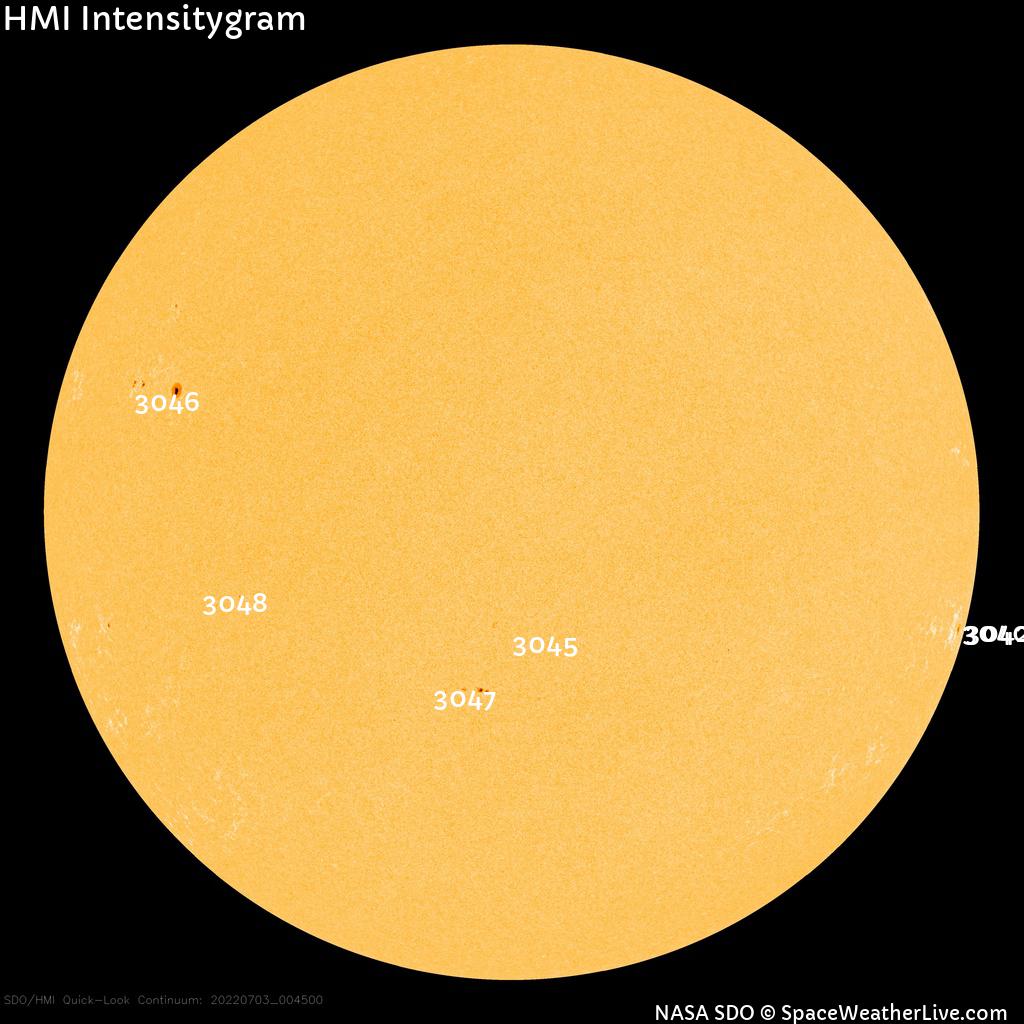 Sunspot regions