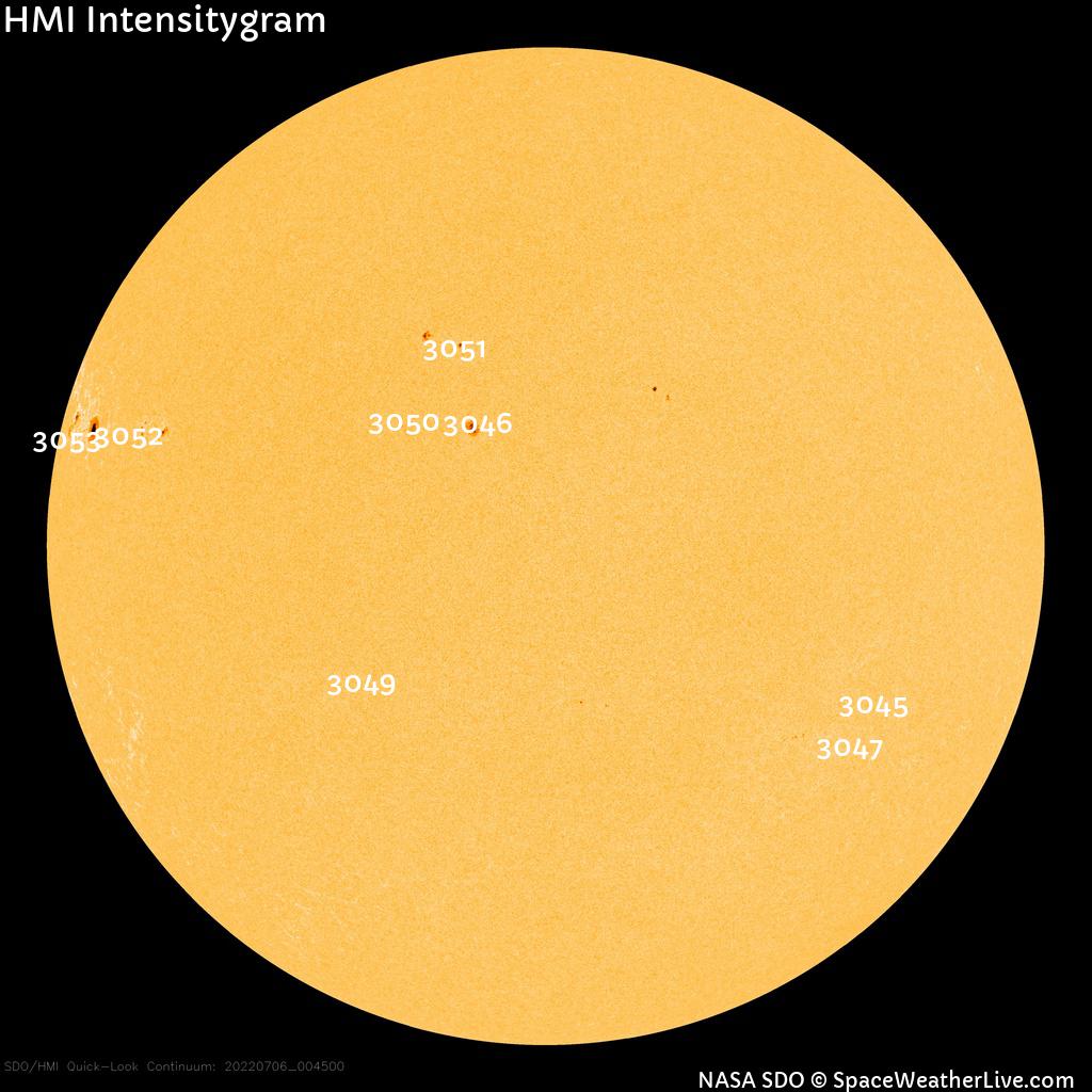 Sunspot regions