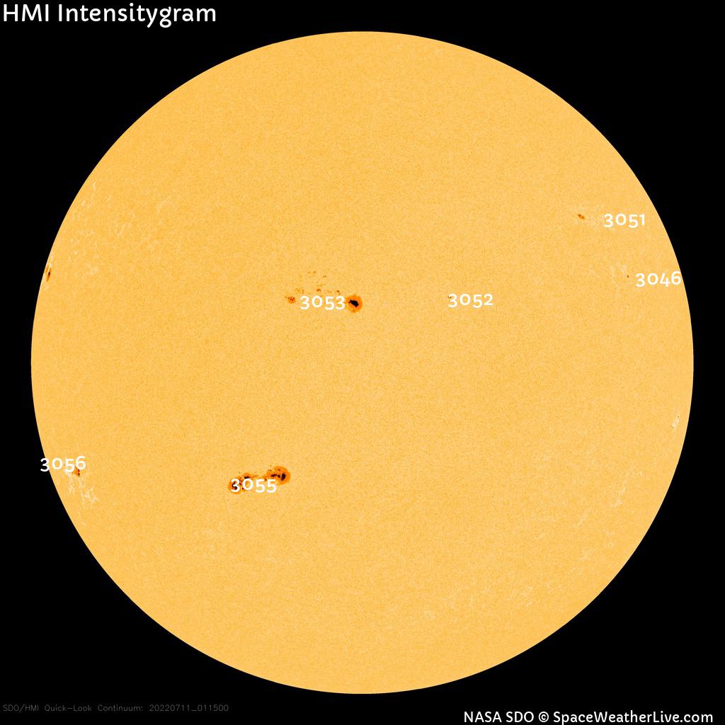 Sunspot regions