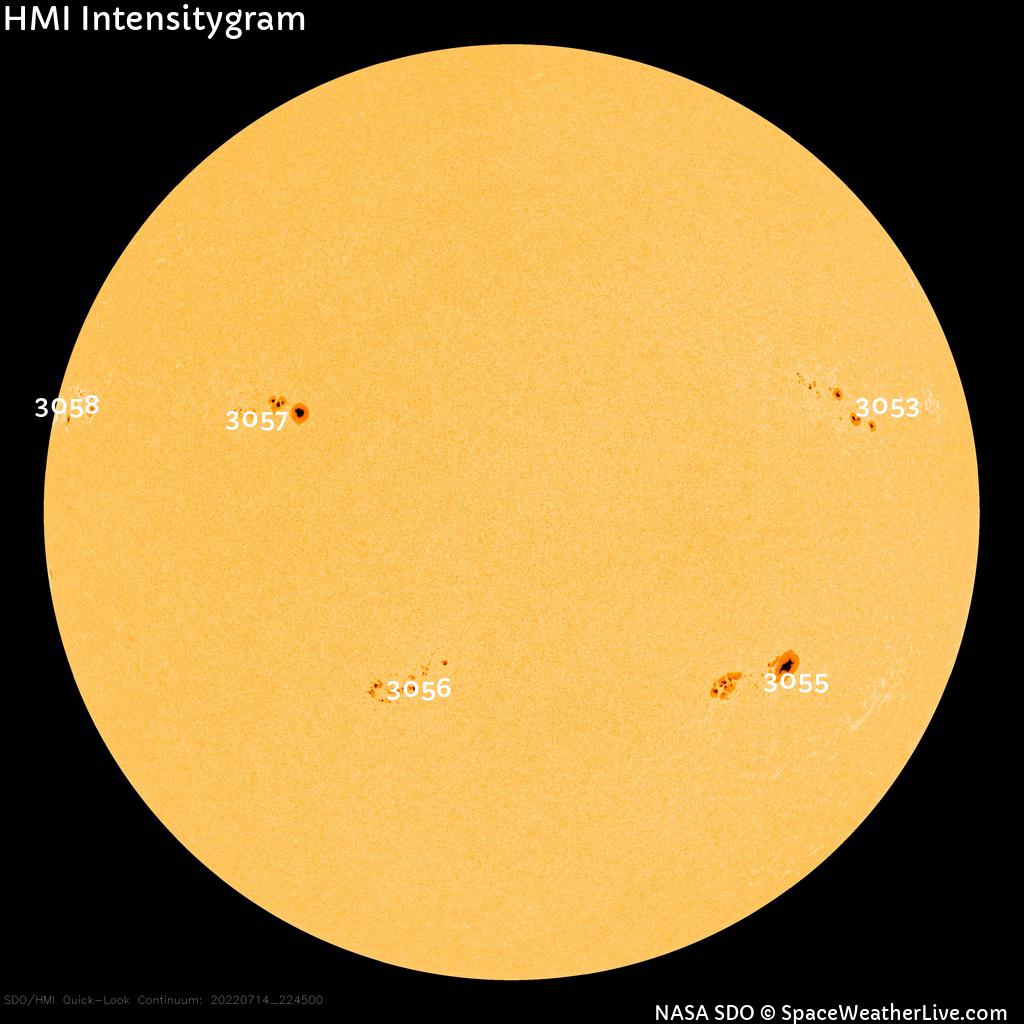 Sunspot regions