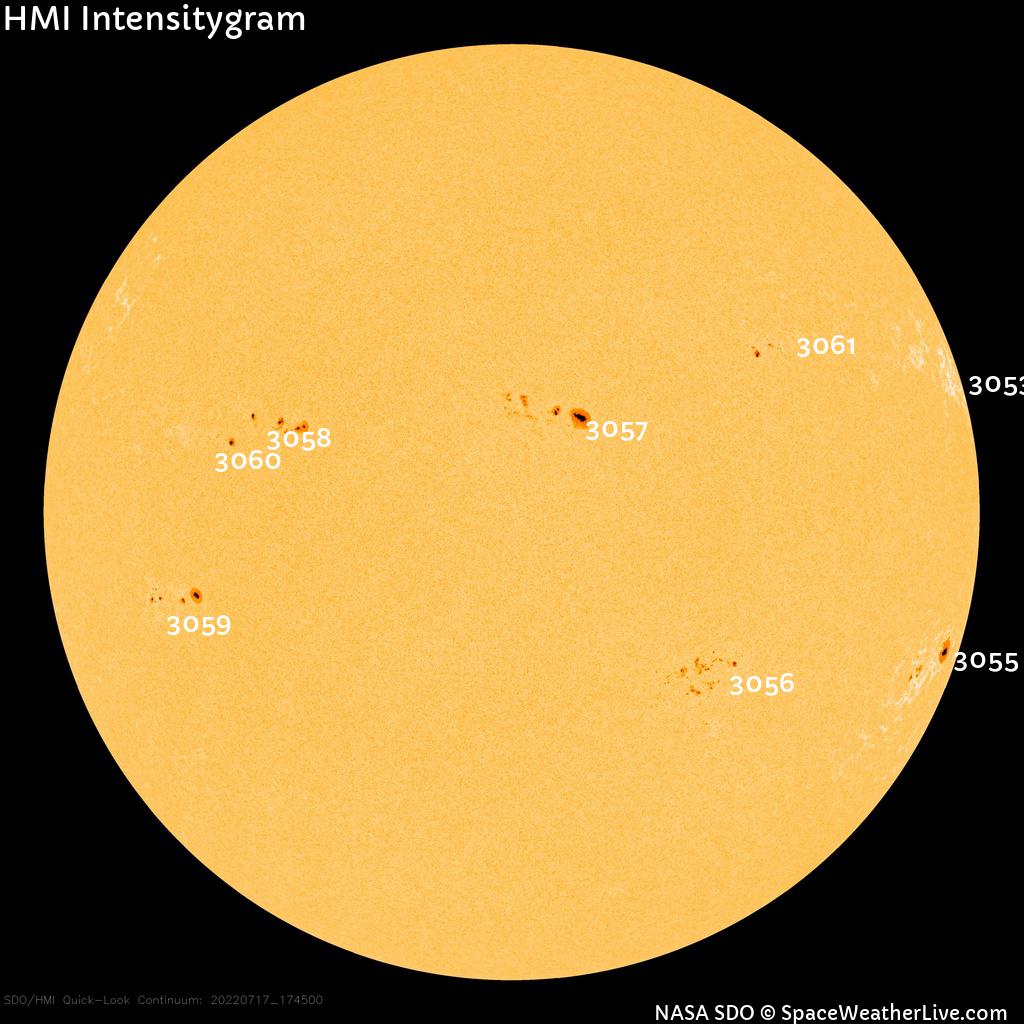 Sunspot regions