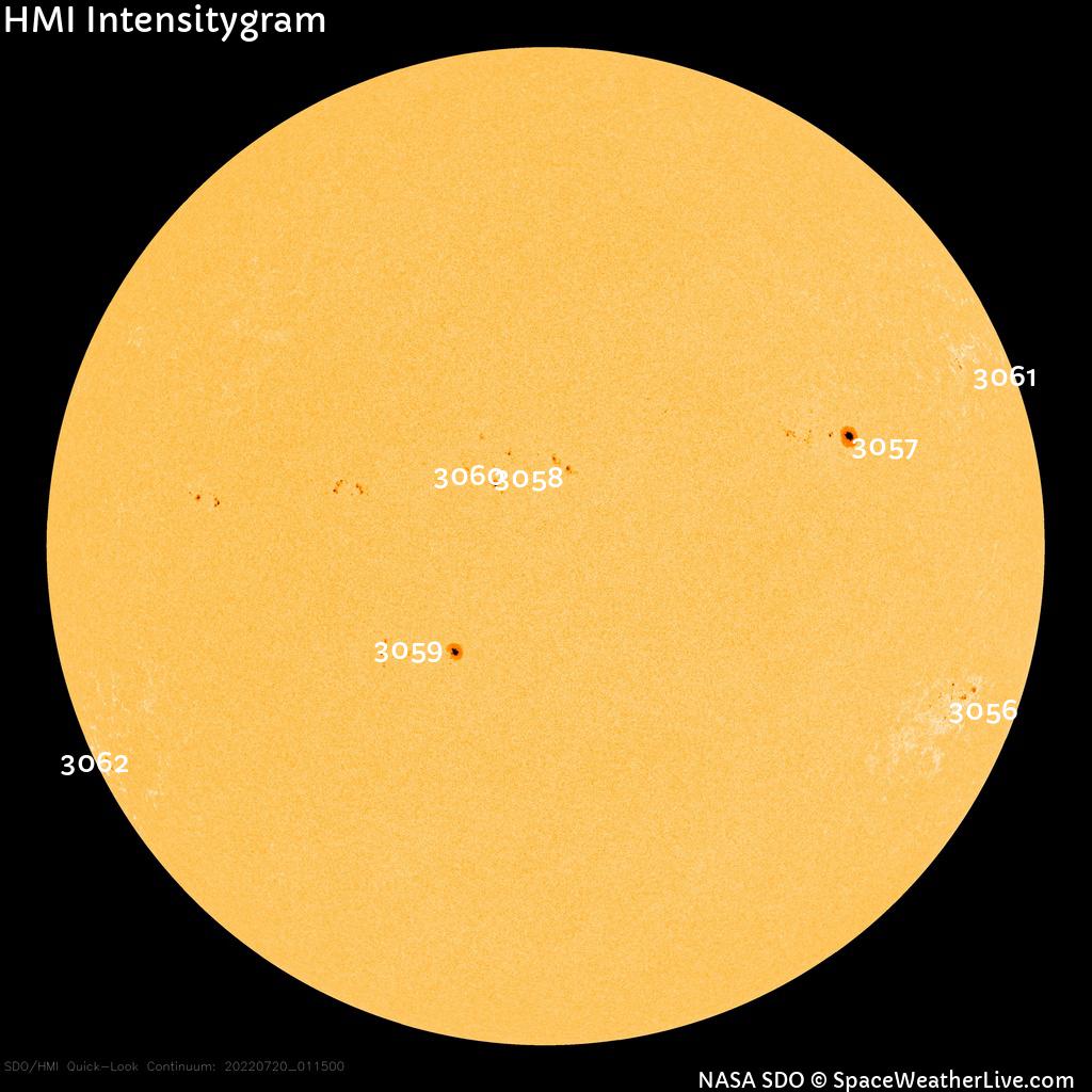 Sunspot regions