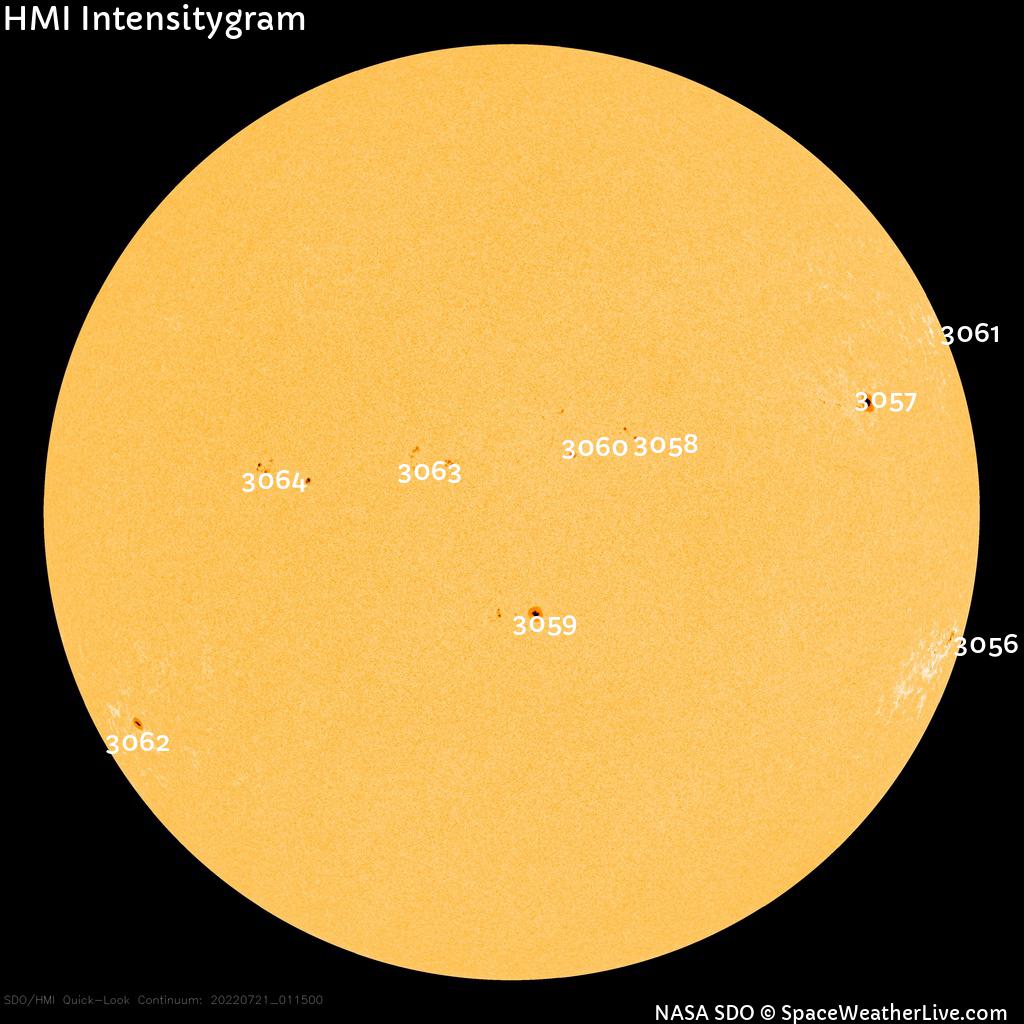 Sunspot regions