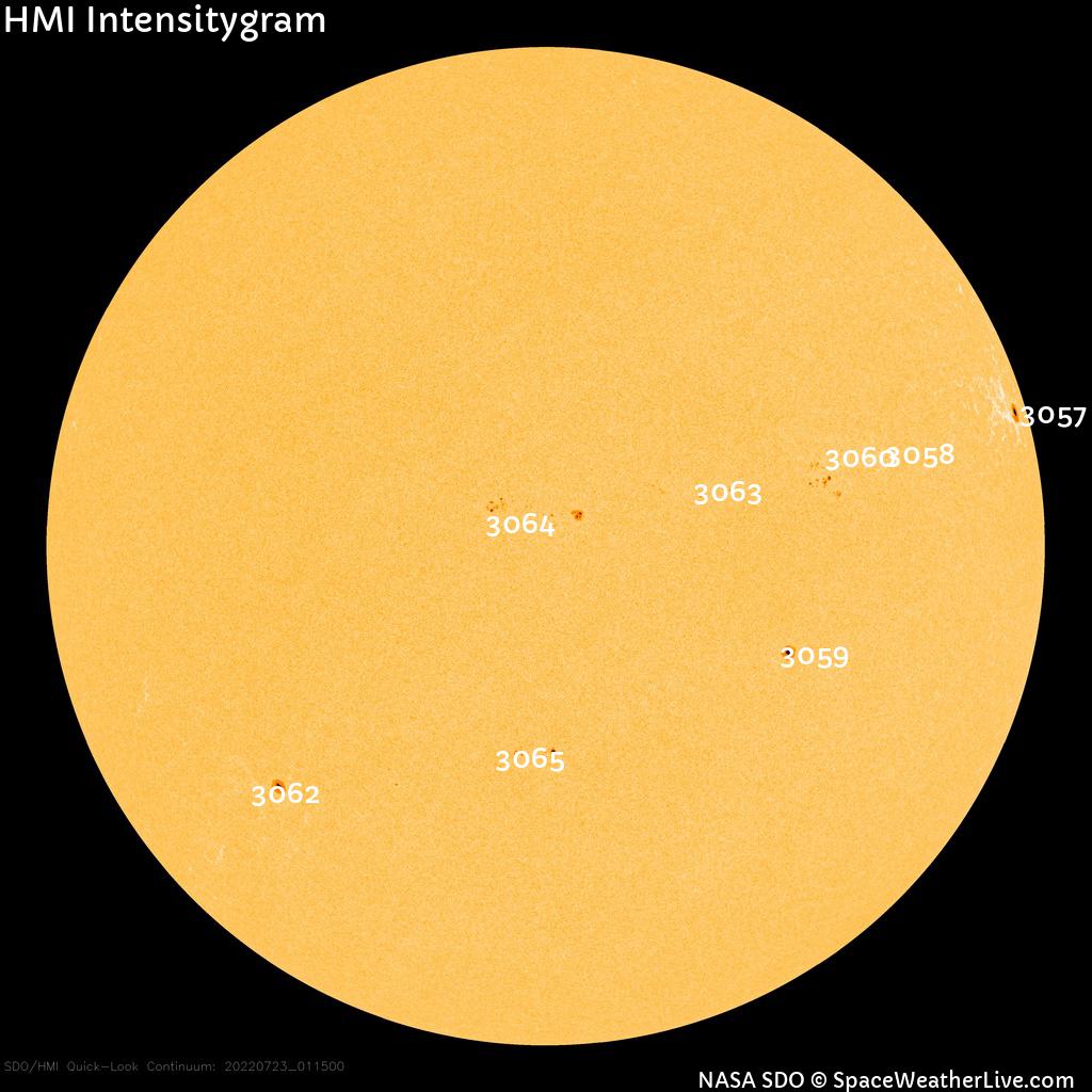 Sunspot regions