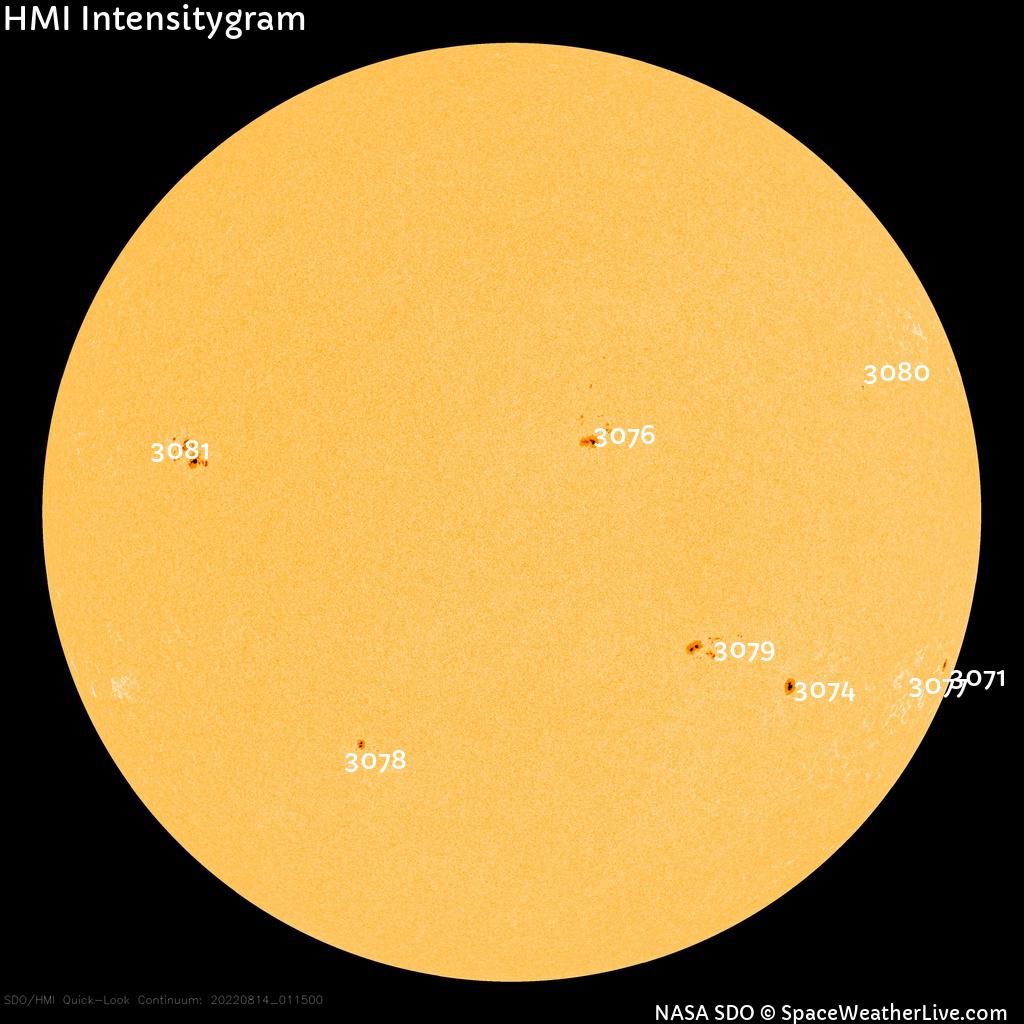 Sunspot regions