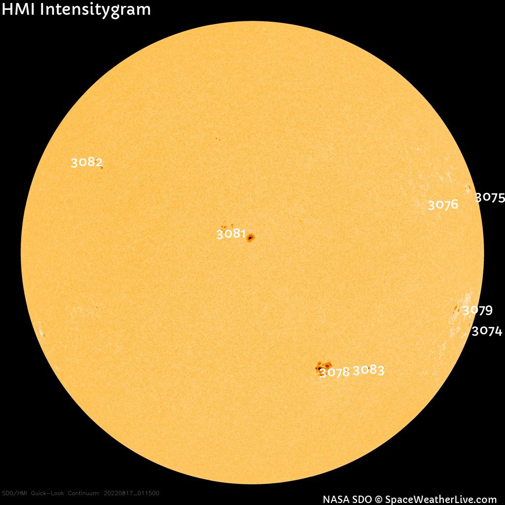 Sunspot regions