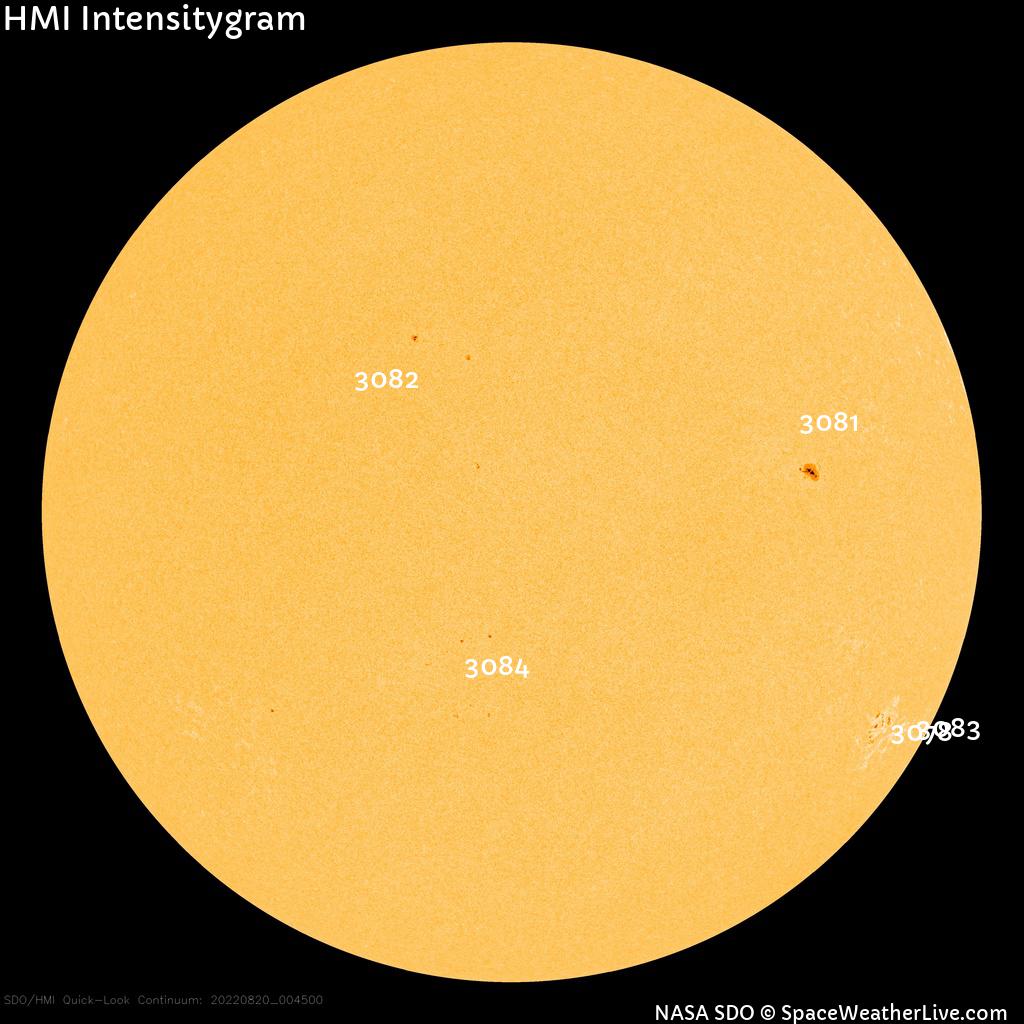 Sunspot regions