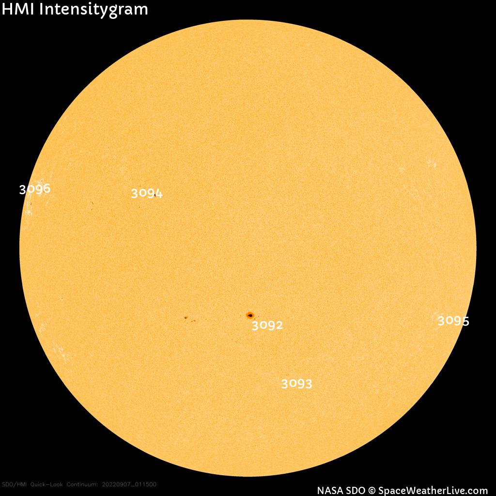 Sunspot regions