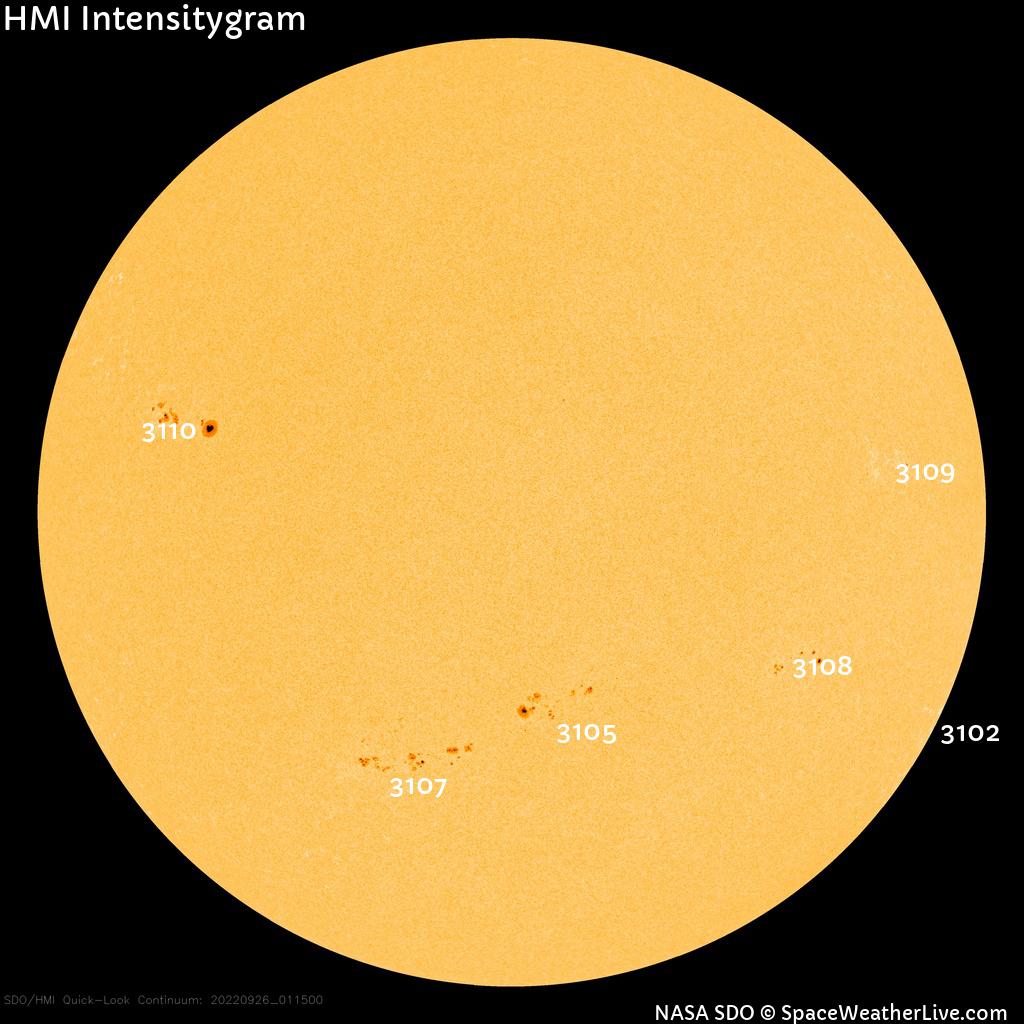 Sunspot regions