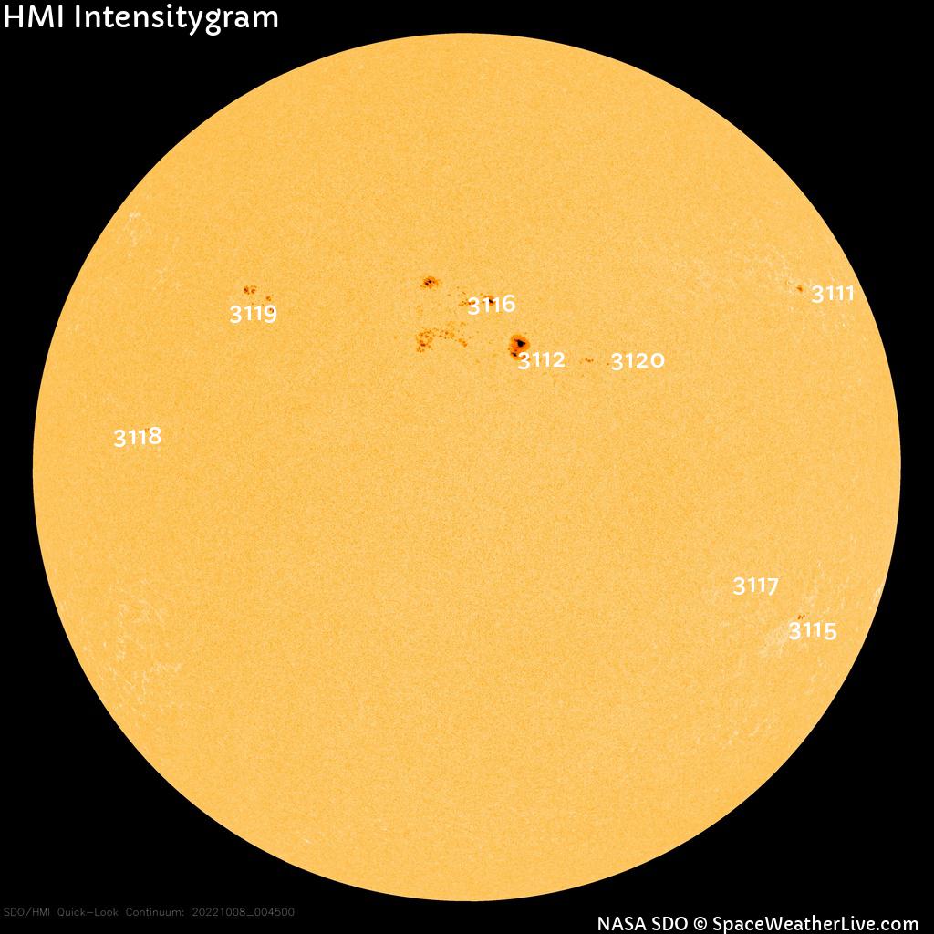 Sunspot regions