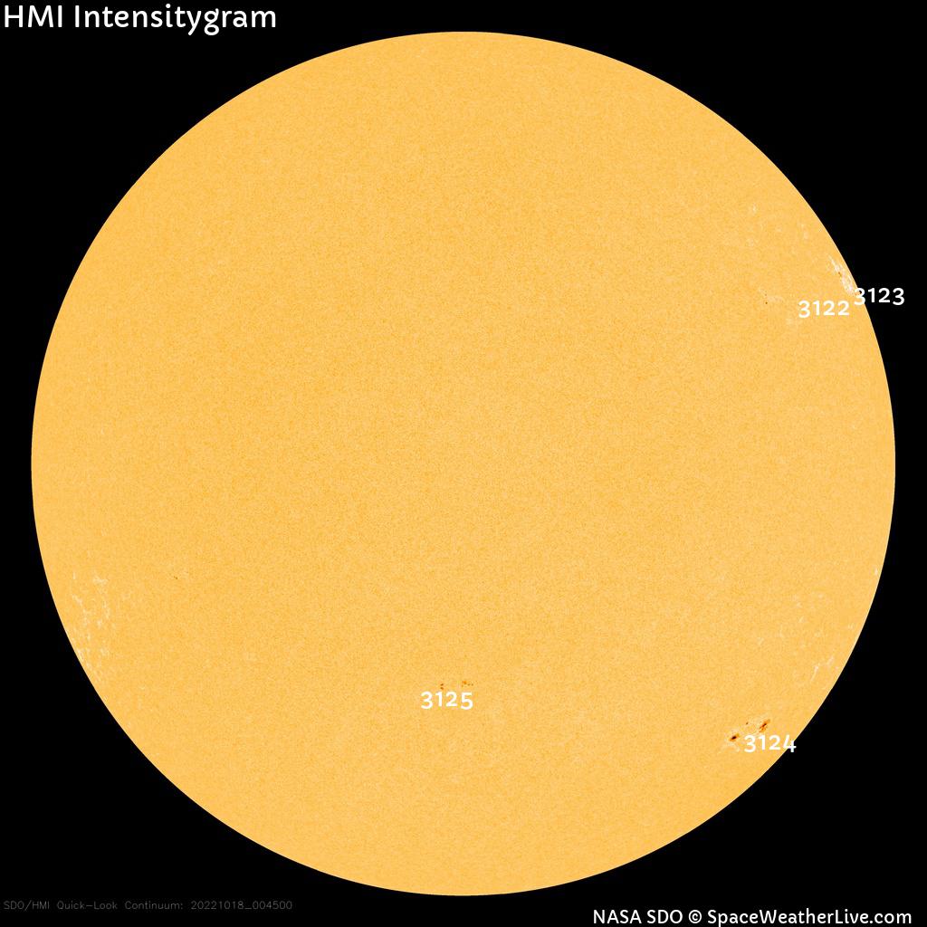 Sunspot regions