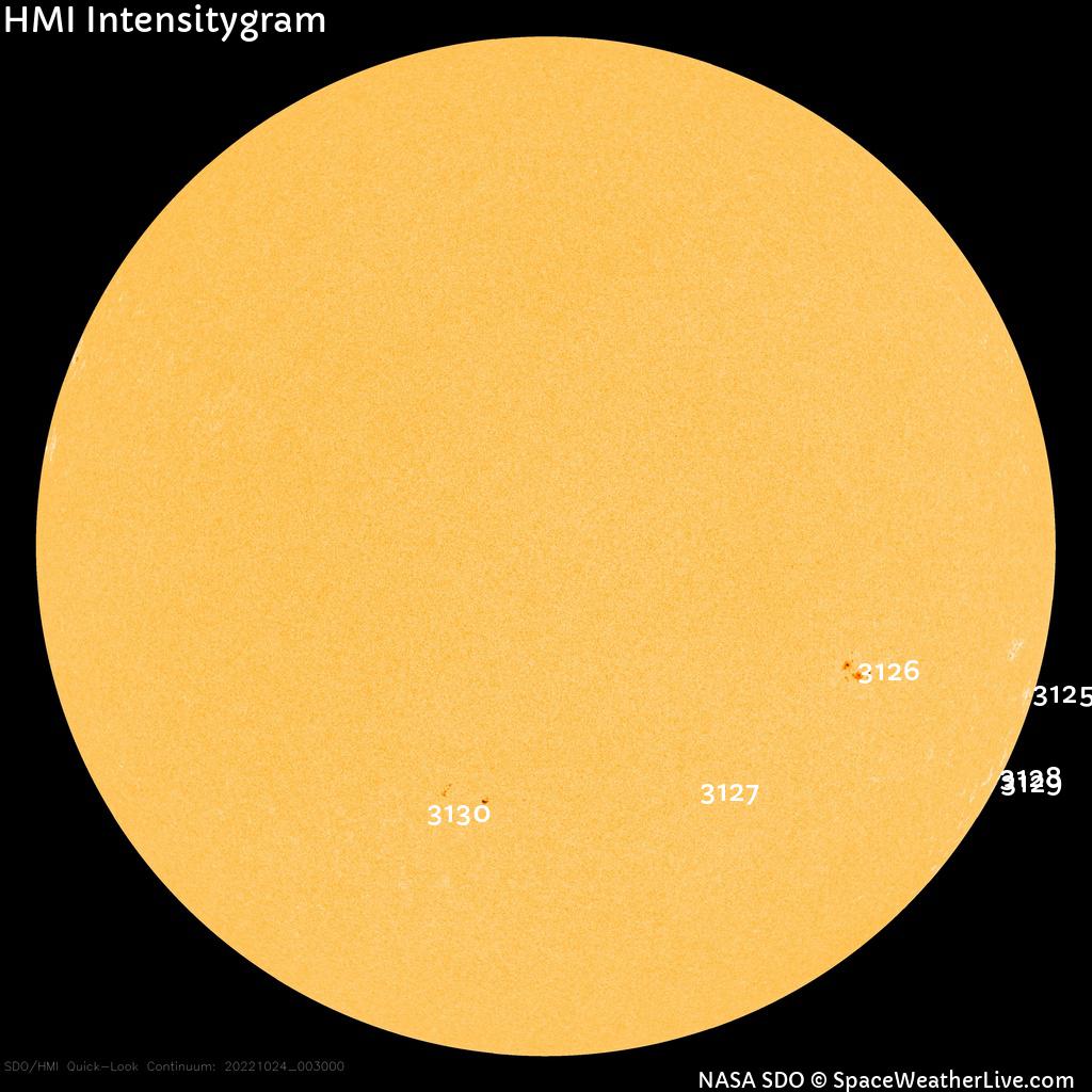 Sunspot regions