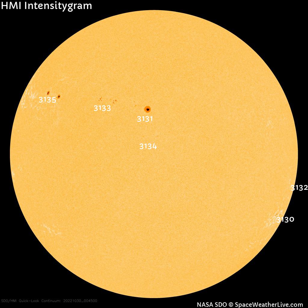 Sunspot regions