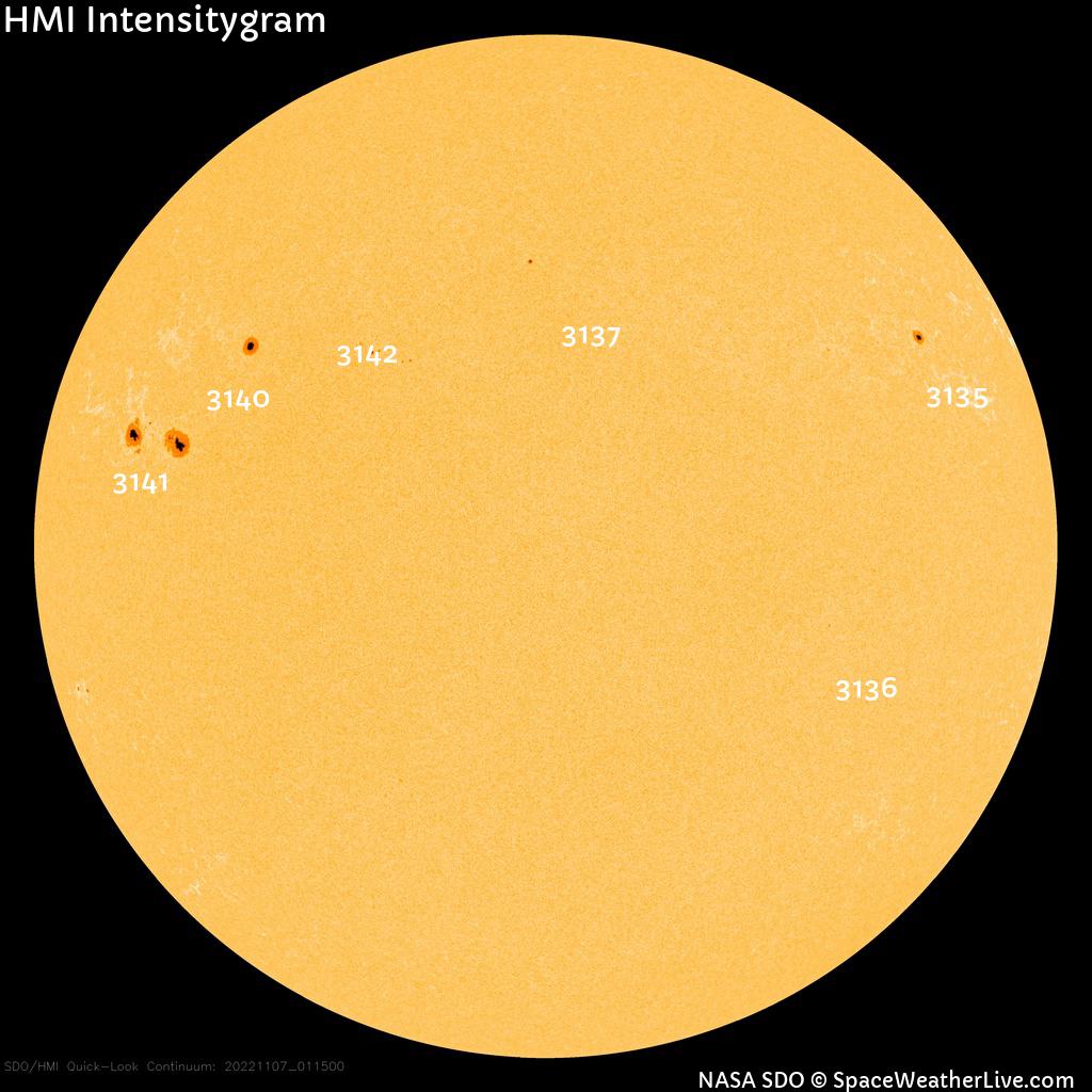 Sunspot regions