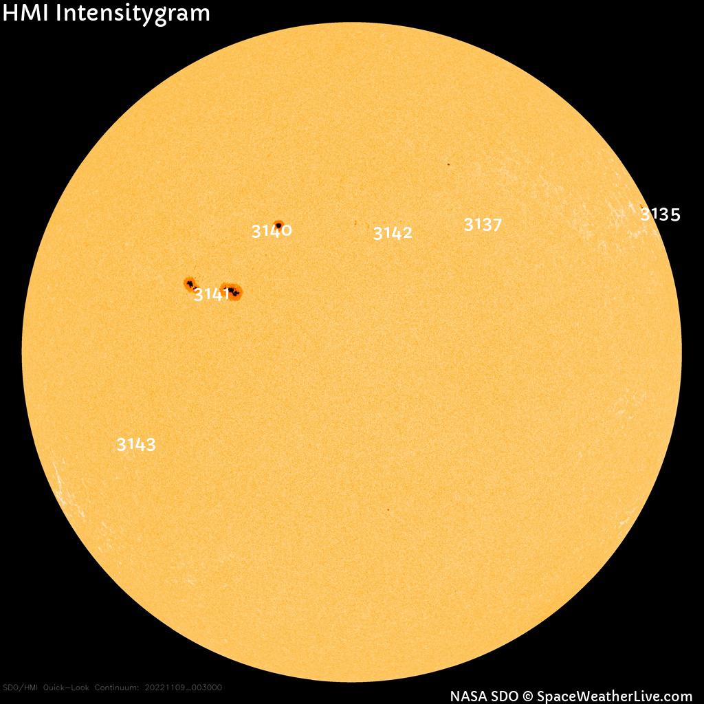 Sunspot regions