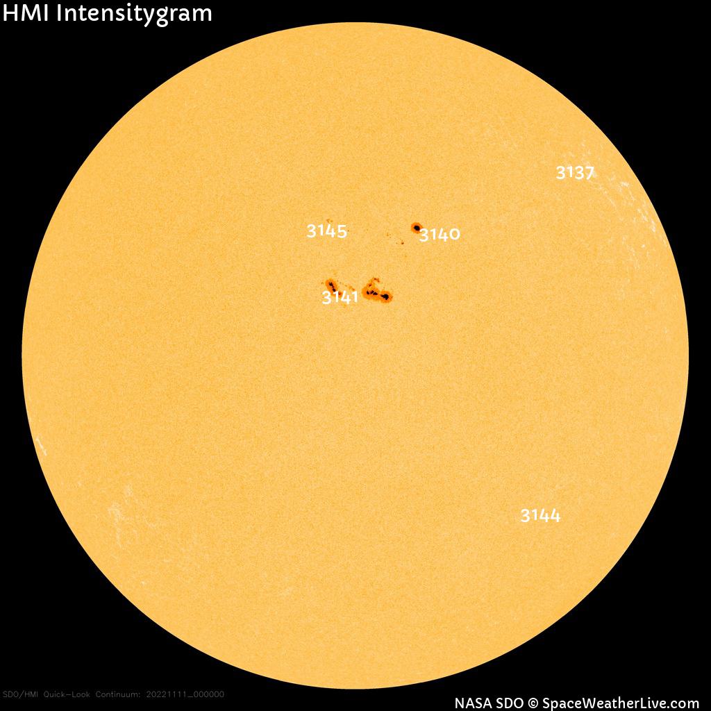 Sunspot regions