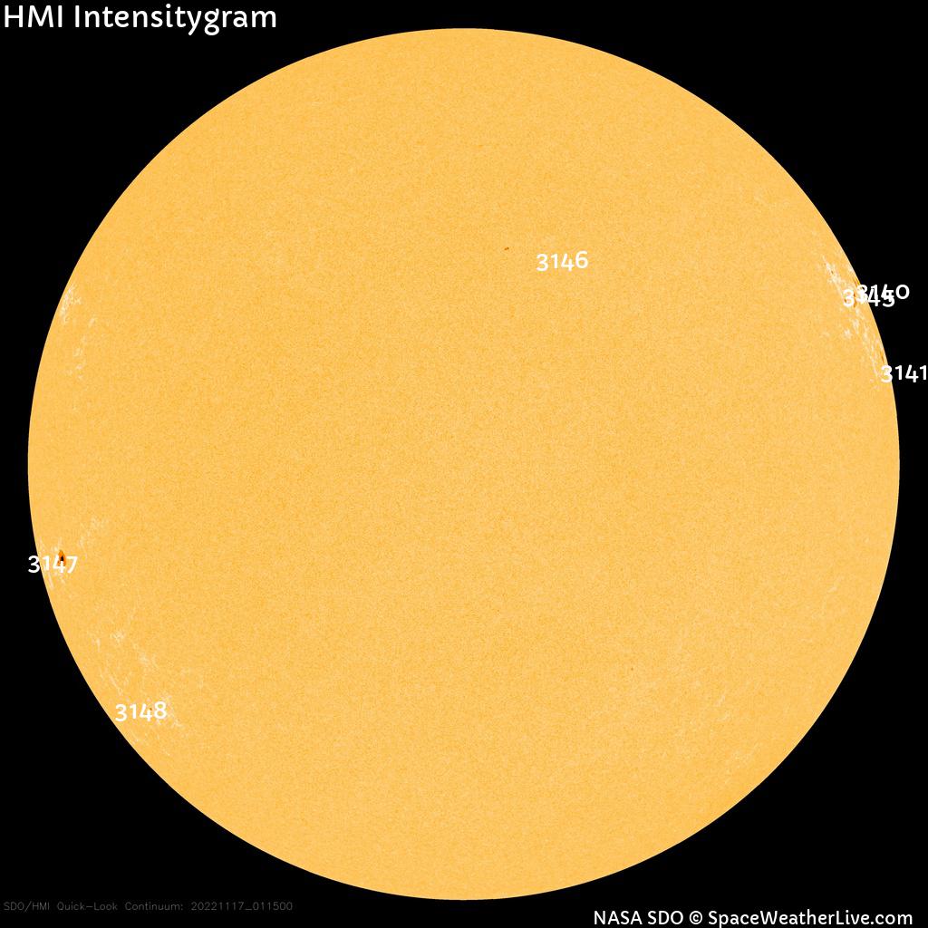 Sunspot regions