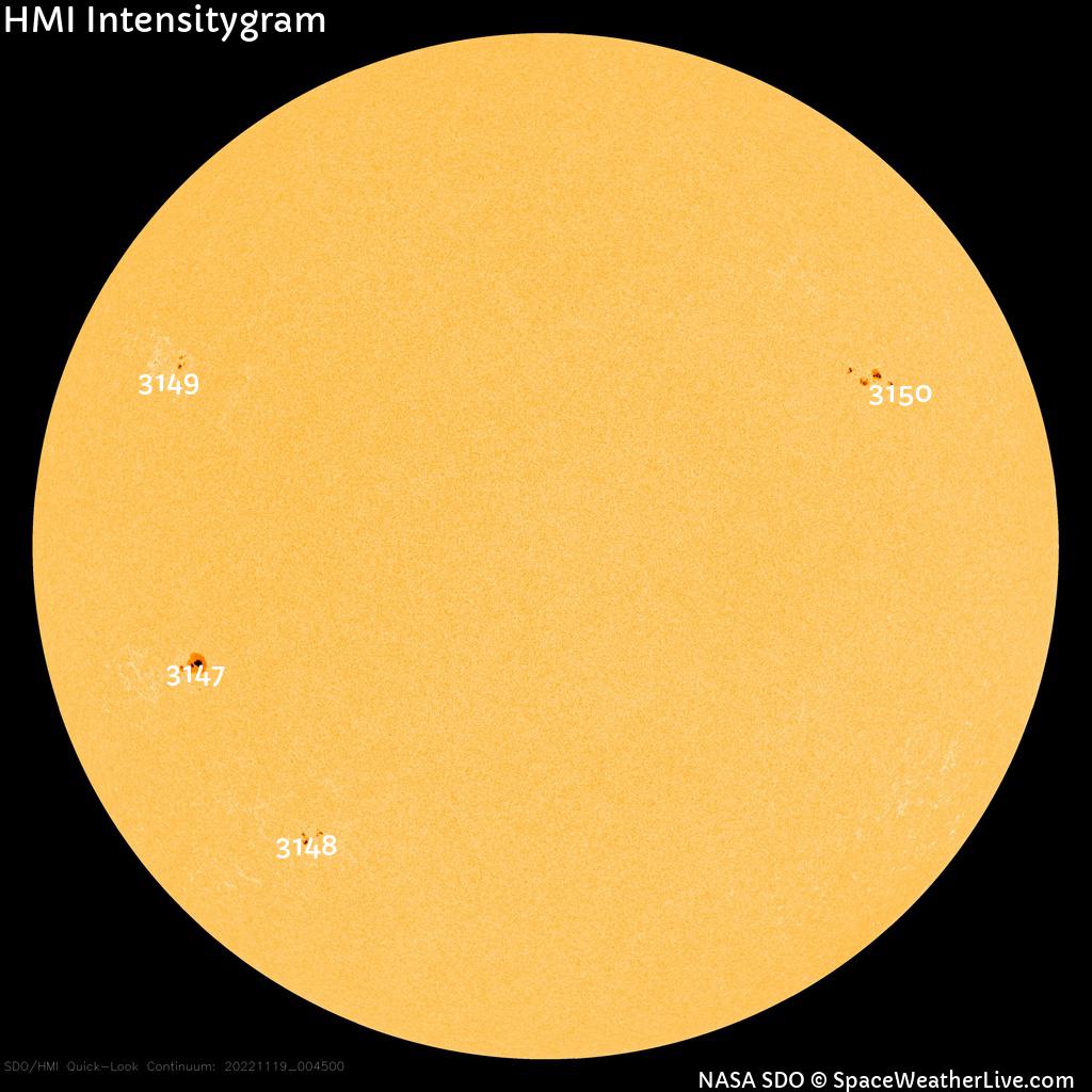 Sunspot regions