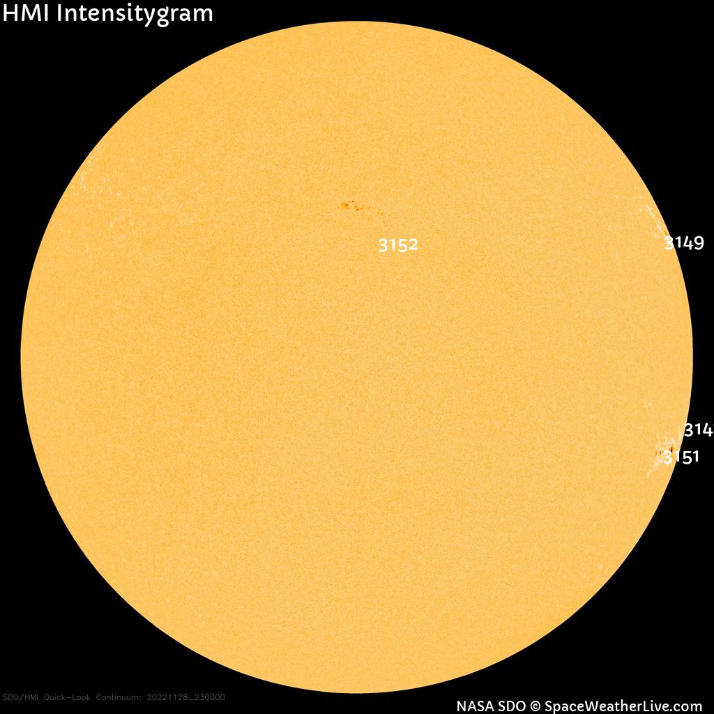 Sunspot regions