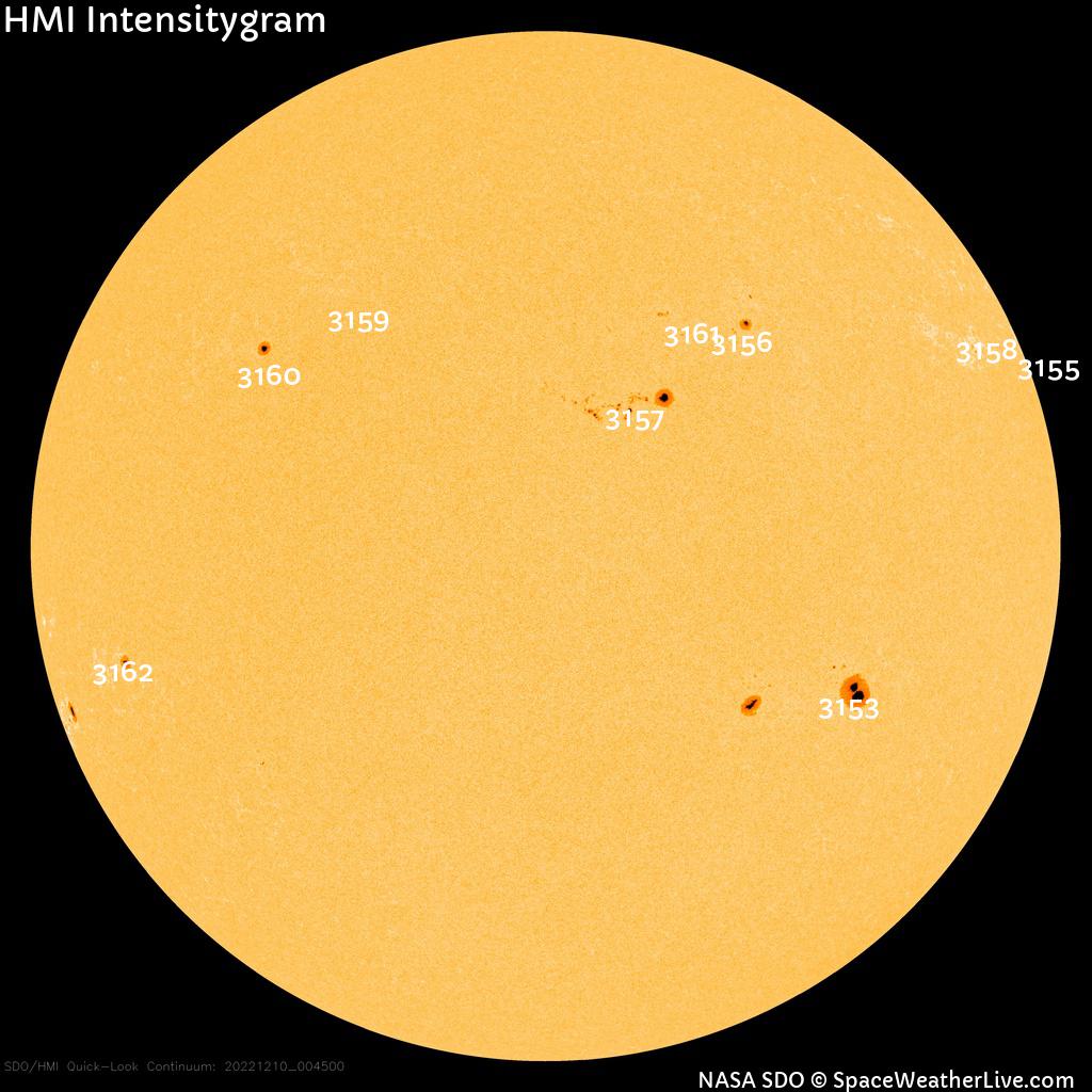 Sunspot regions