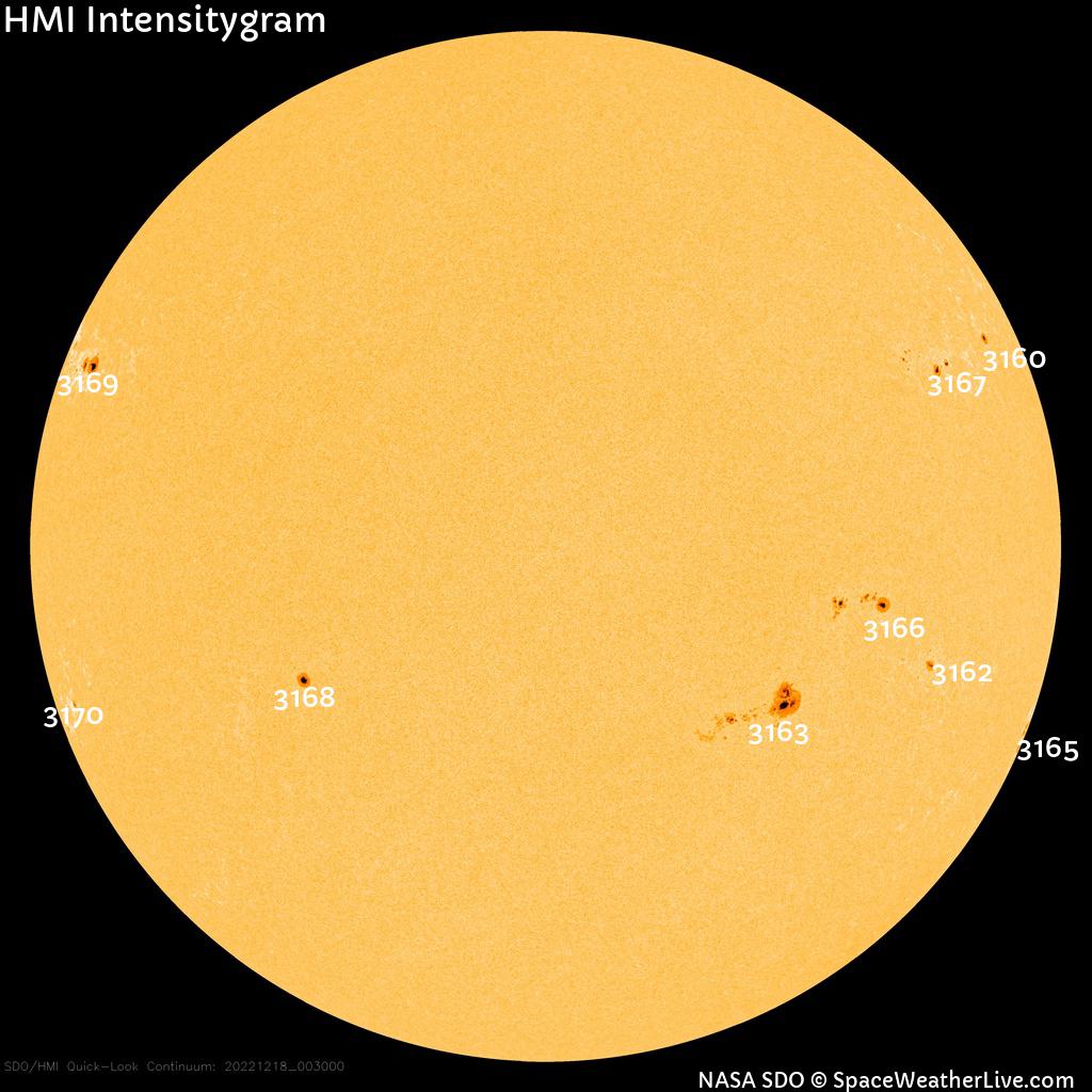 Sunspot regions