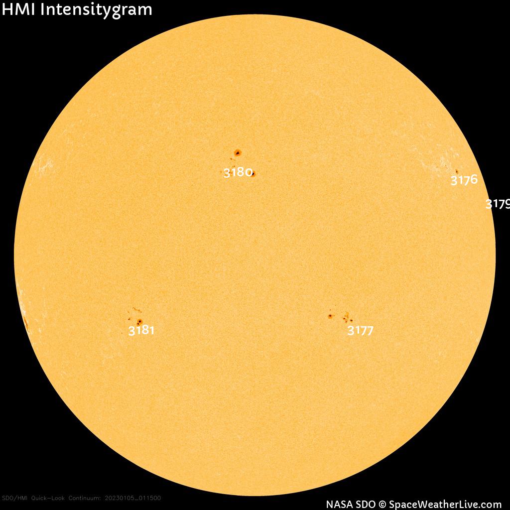 Sunspot regions