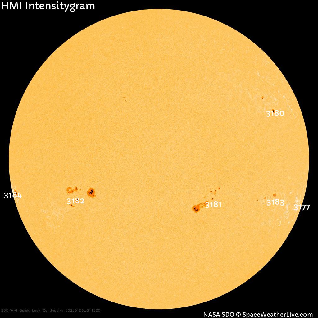 Sunspot regions