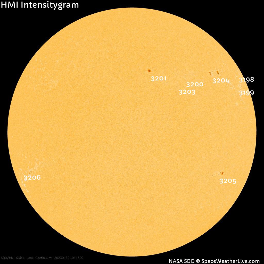 Sunspot regions