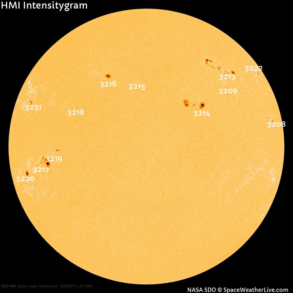 Sunspot regions