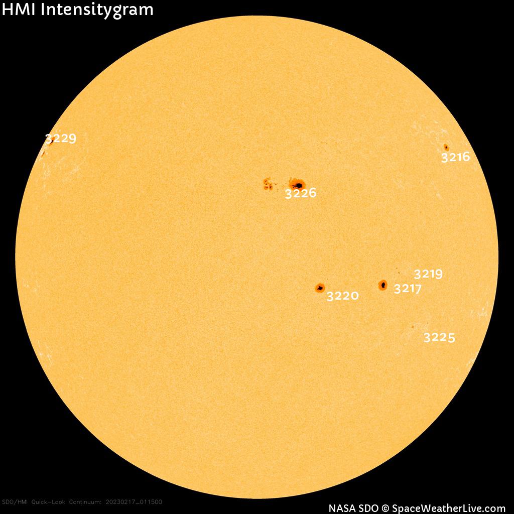 Sunspot regions