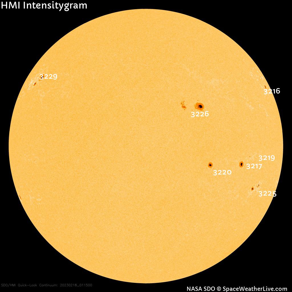 Sunspot regions