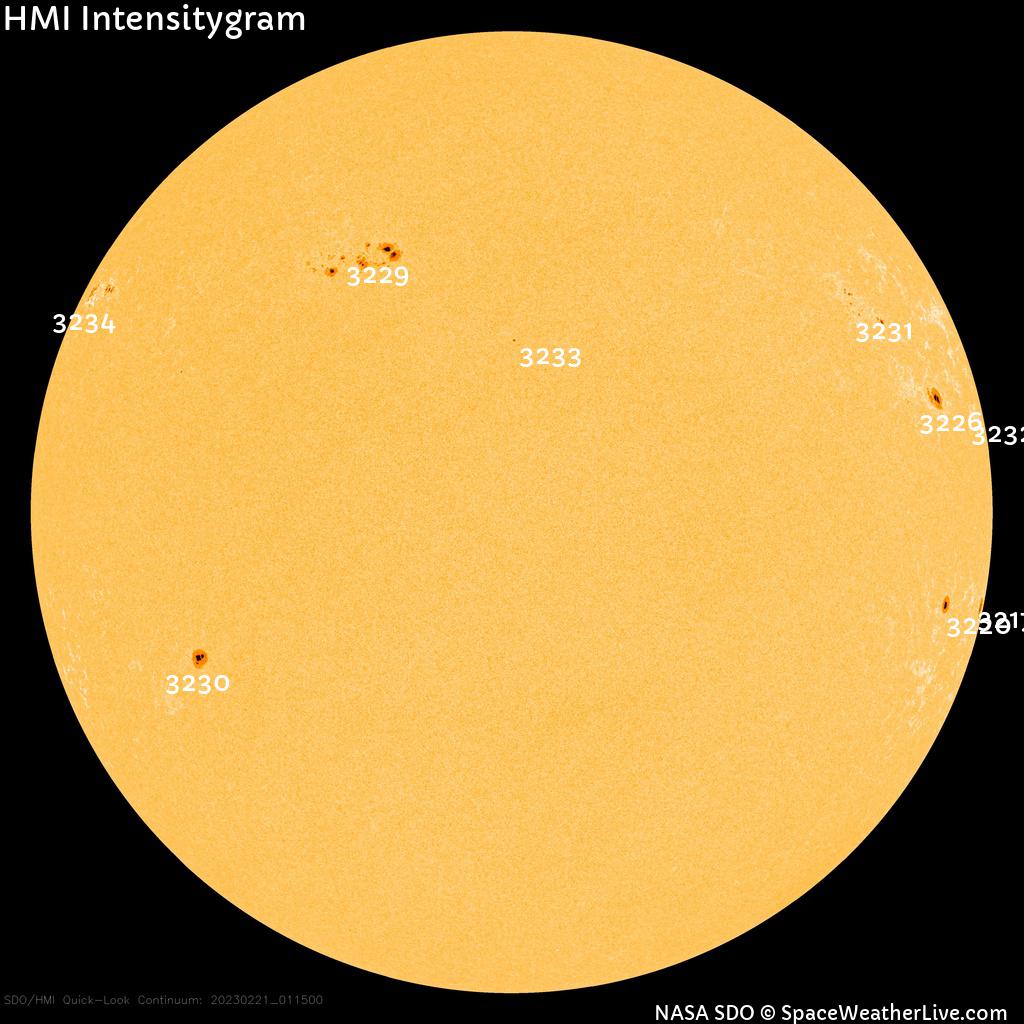 Sunspot regions