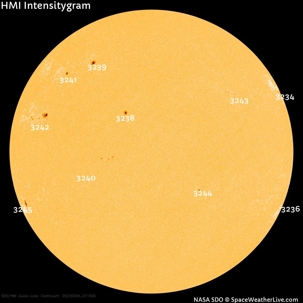 Sunspot regions